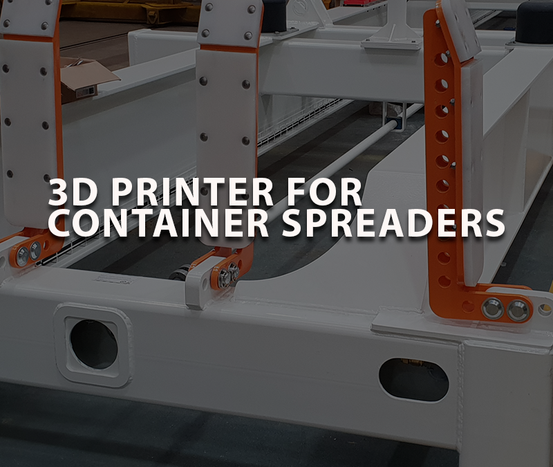 TEC Container includes for the first time 3D printed parts in Spreaders for containers.