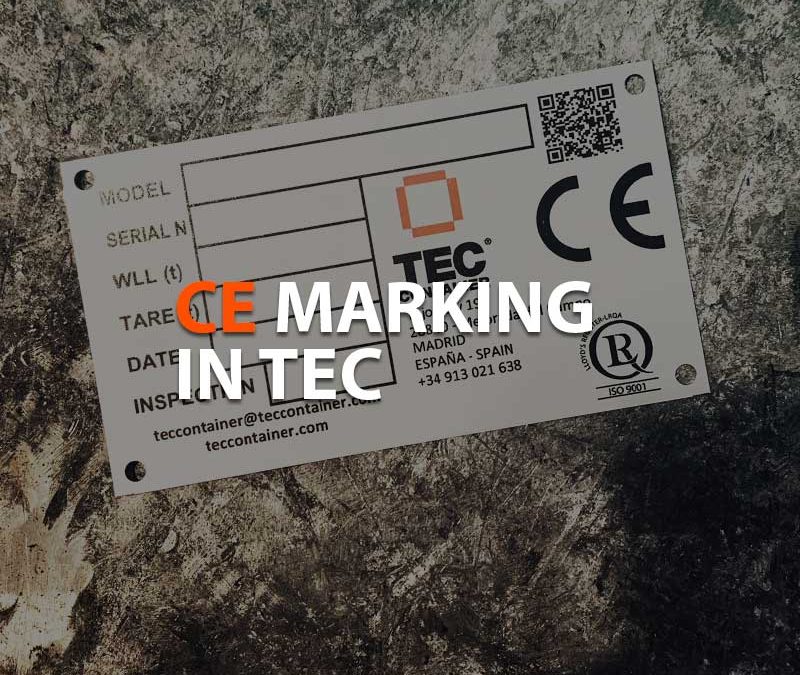 CE marking in tec container|