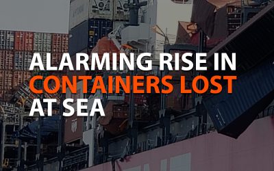 ALARMING RISE IN CONTAINERS LOST AT SEA