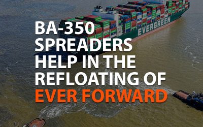 BA-350 SPREADERS HELP IN THE REFLOATING OF EVER FORWARD