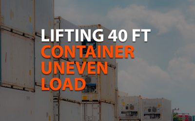 Lifting 40 ft container uneven load