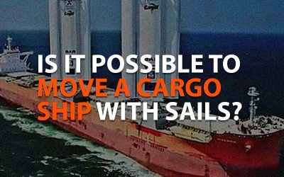 Is it possible to move a cargo ship with sails?